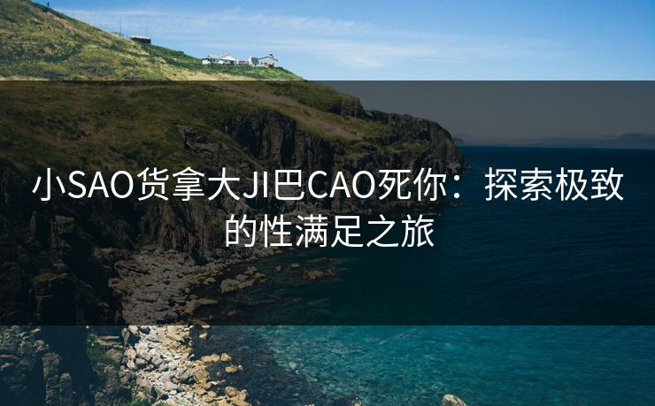 小SAO货拿大JI巴CAO死你:探索极致的性满足之旅 小SAO货拿大JI巴CAO死你:探索极致的性满足之旅