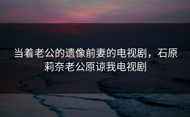 当着老公的遗像前妻的电视剧，石原莉奈老公原谅我电视剧