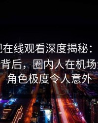 蘑菇影视在线观看深度揭秘：mogushipin风波背后，圈内人在机场贵宾室的角色极度令人意外